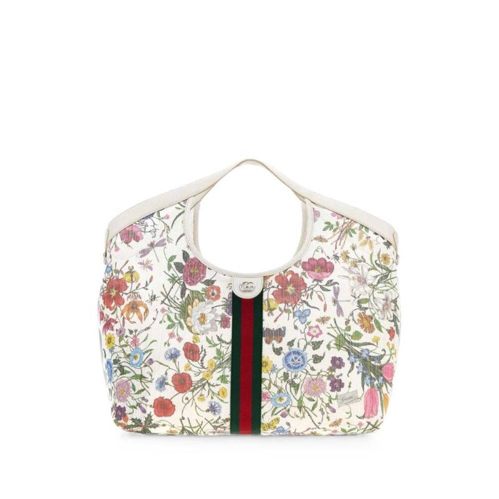Gucci Women Gucci Giglio Flora Print Large Tote